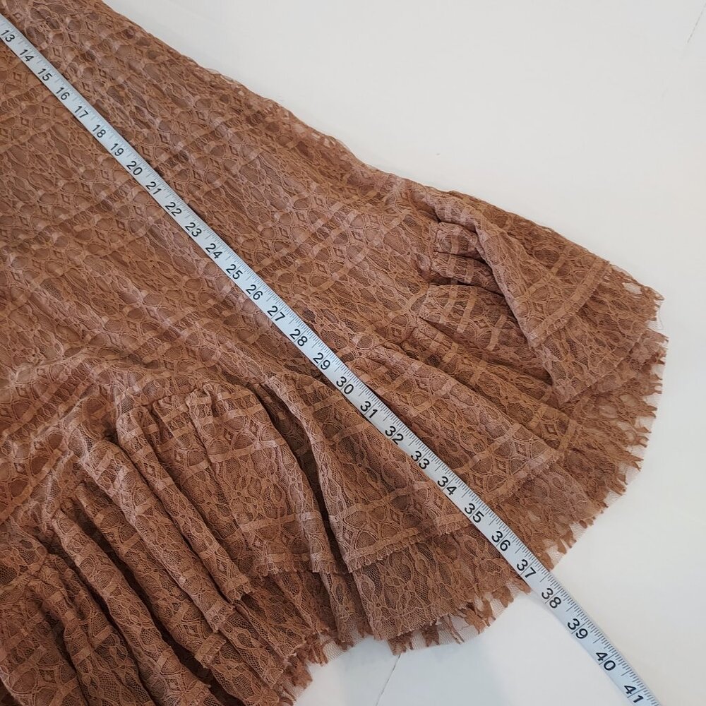 Lucky Brand Short Sleeve Lace Mini Dress Size Med - Picture 7 of 12